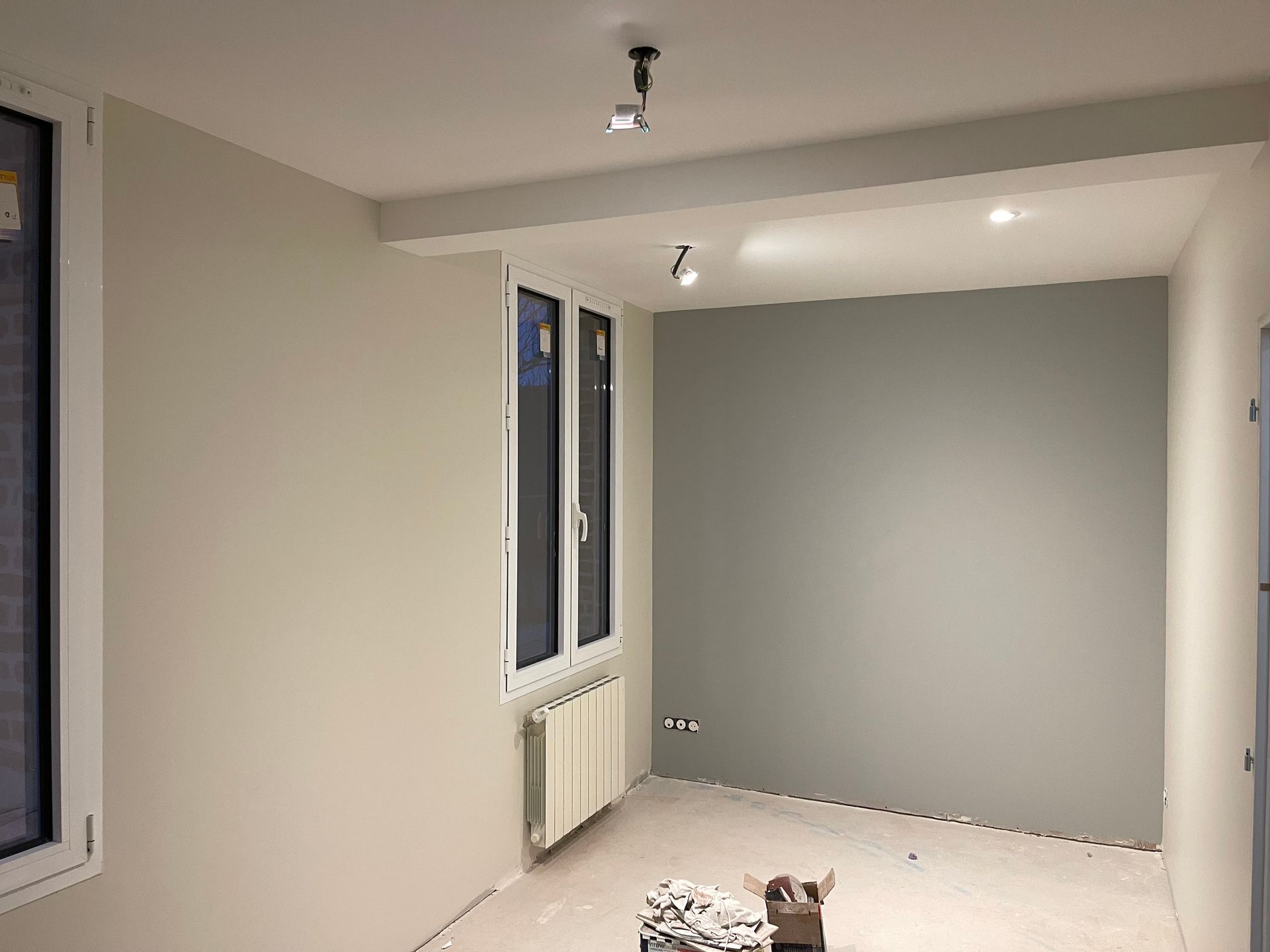 Mur peint dans une couleur différente des autres murs