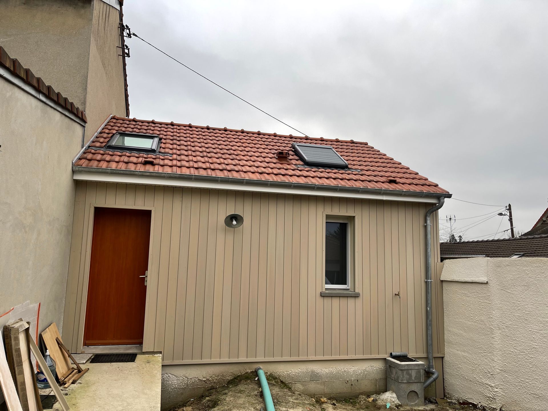 Ravalement de façade en bardage bois