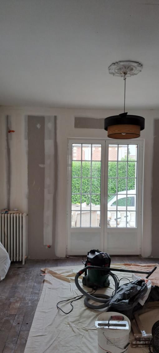 Mur en plaques de plâtre