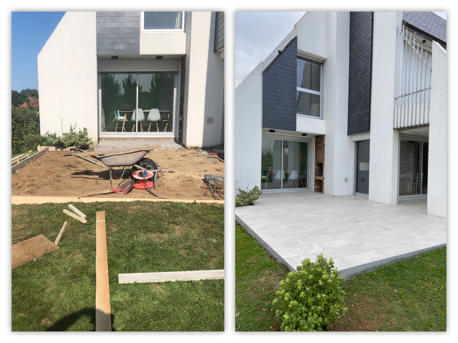 Création d'une terrasse