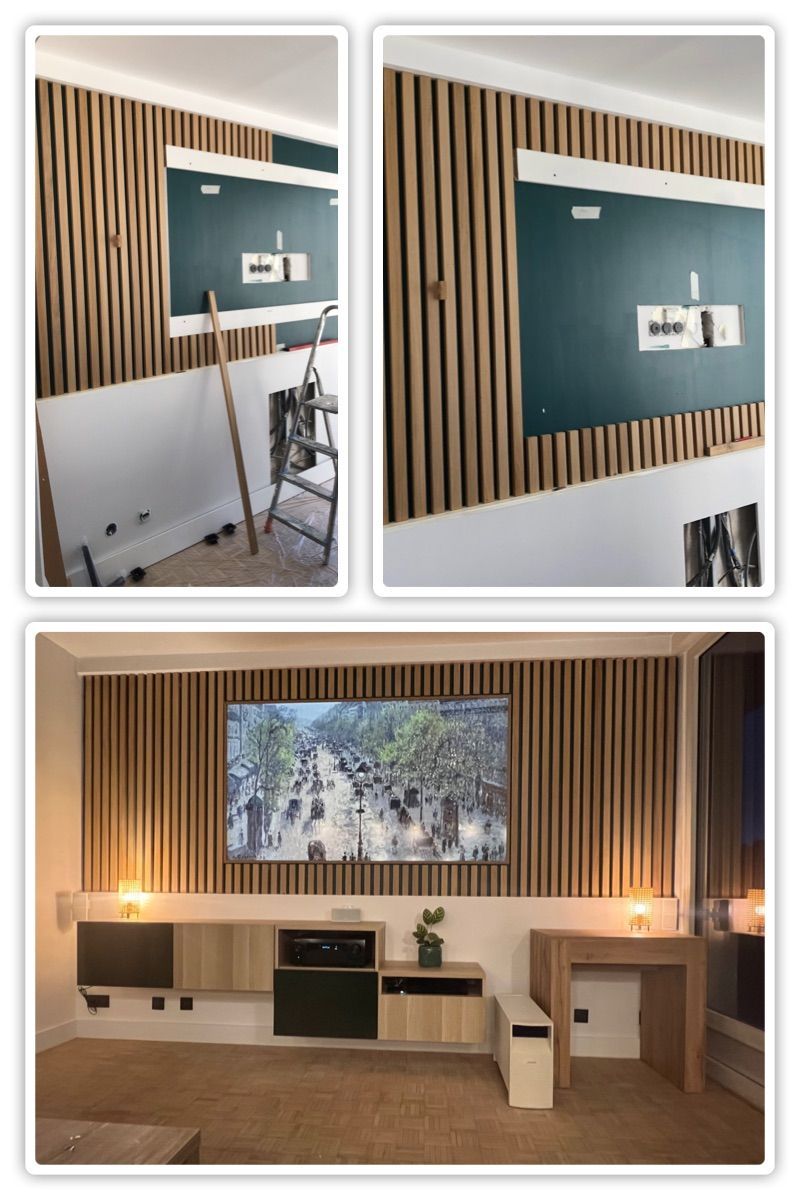 Création d'un mur en bois