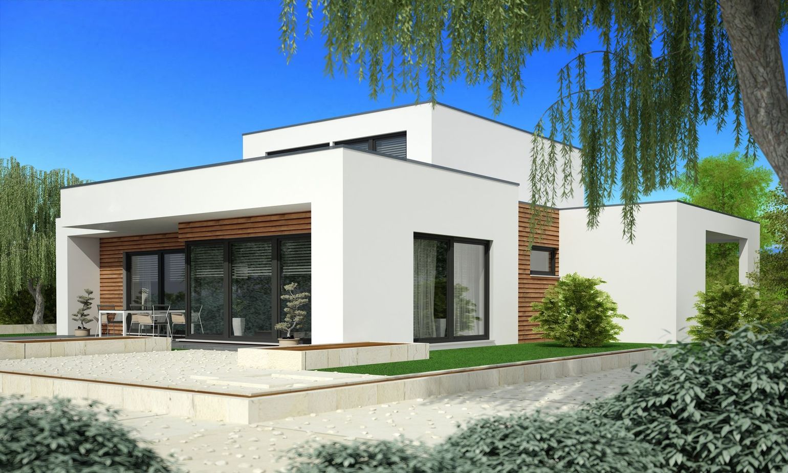 Maison contemporaine cubique