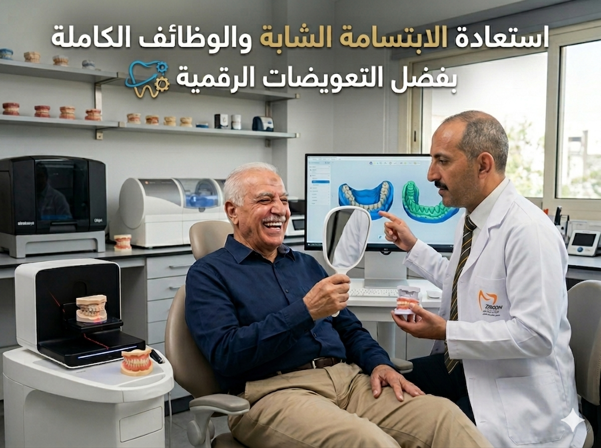 ابتسامة متناسقة بعد علاج الأسنان