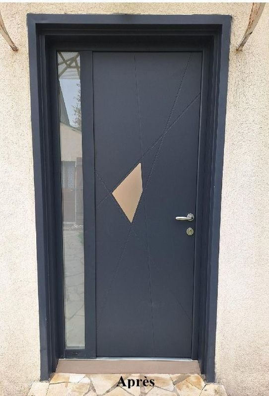 Porte d'entrée en aluminium
