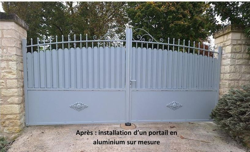 Portail en aluminium sur mesure