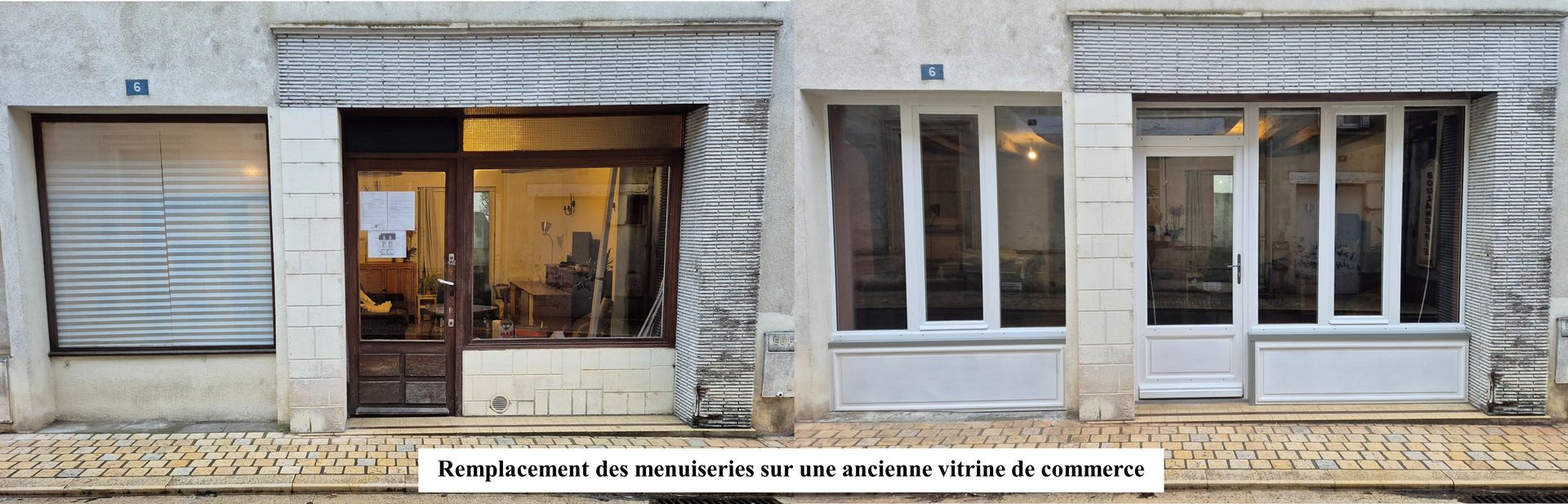 Remplacement de menuiserie d'un commerce