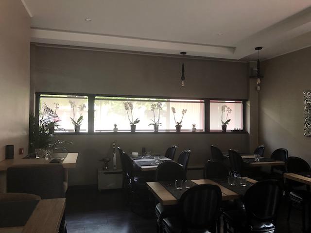 Installation de stores intérieurs au Restaurant Ô Vent d'Anges à Thonon