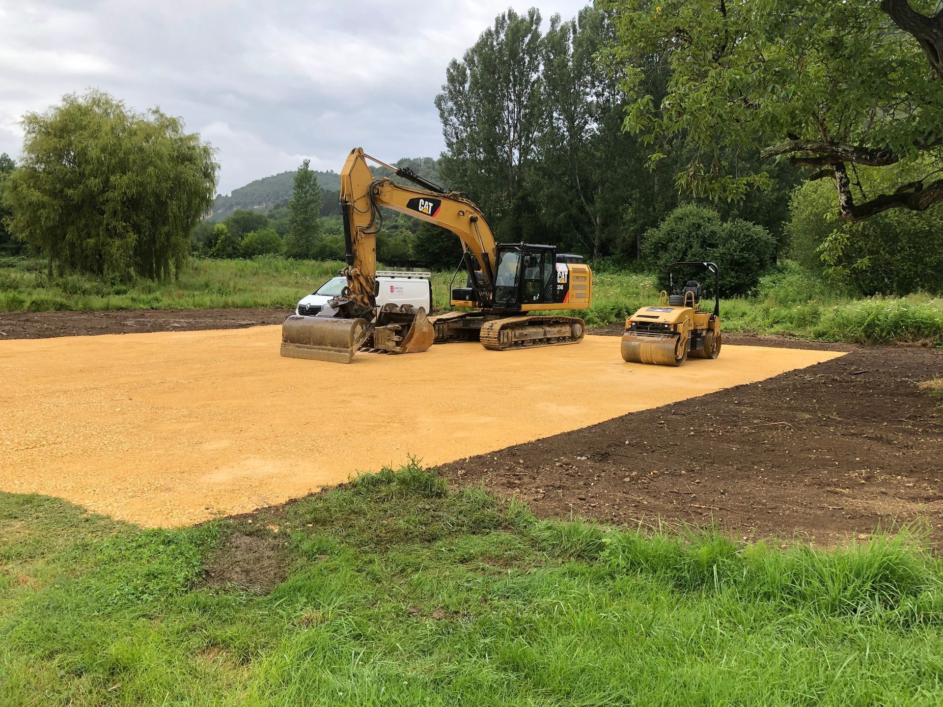 Préparation de terrain pour une construction