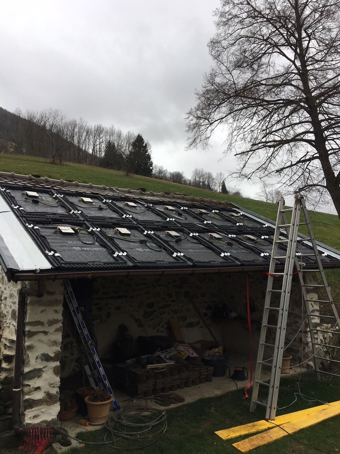 Travaux pour une pose intégrée au bâti