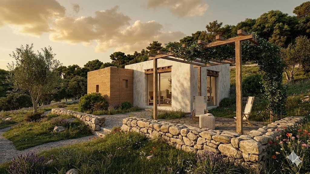 Room 1, an impresion of a designed room for a hotel in ibiza as small hotel design in the campo