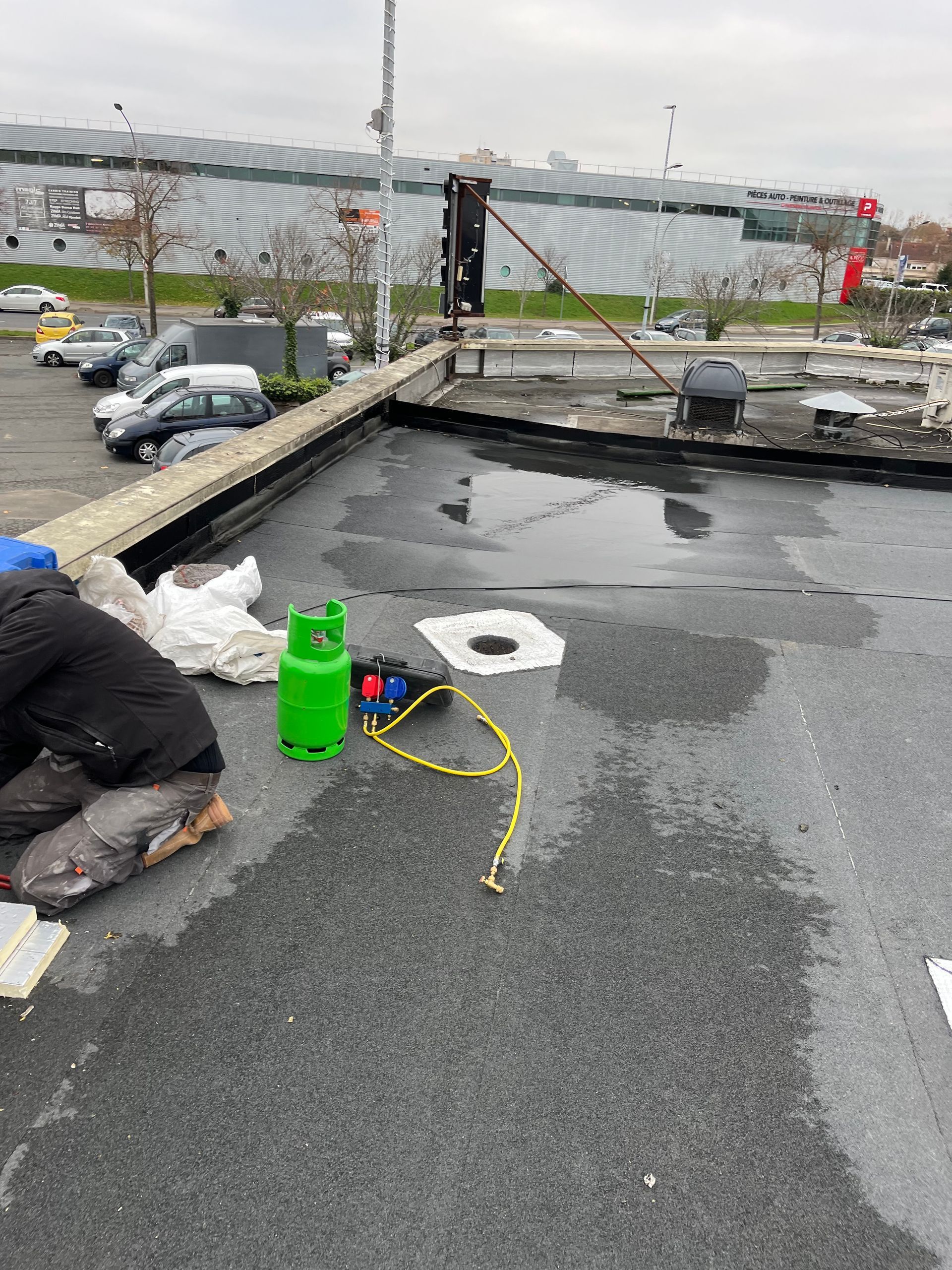 Réparation d'une toiture et isolation