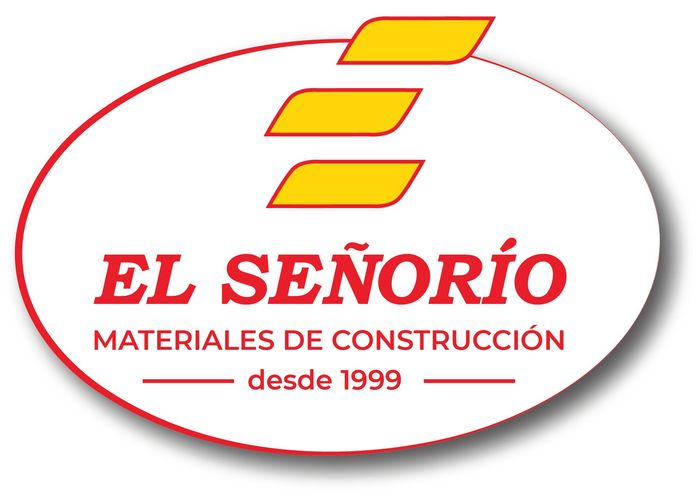 Logo de El Se&ntilde;or&iacute;o Materiales de Construcci&oacute;n, en rojo y amarillo, con &ldquo;desde 1999&rdquo;