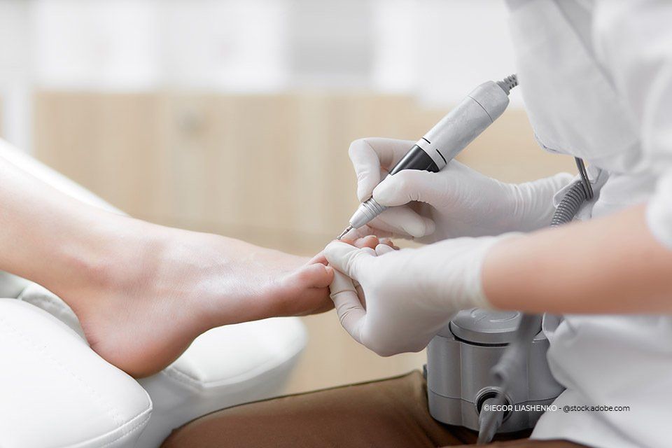 Füße werden gepflegt