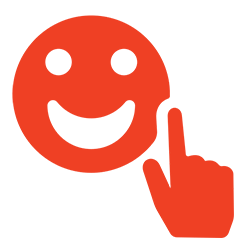 Icon lächelndes Smiley