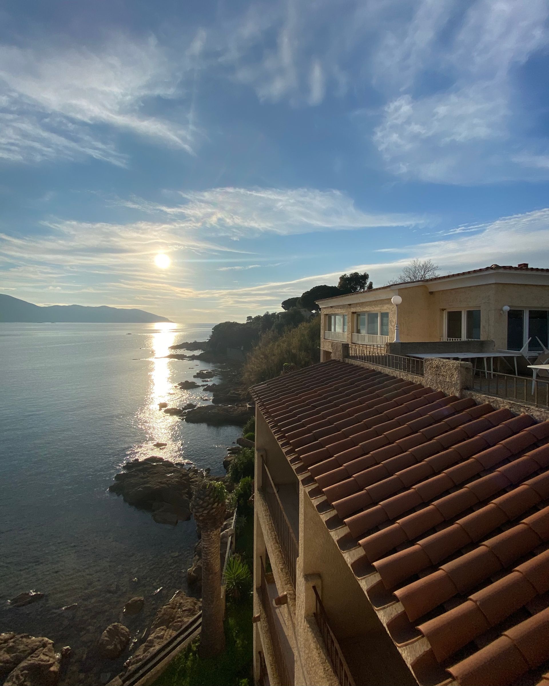 Vue sur la mer d'un studio