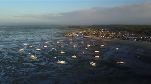 Des bateaux à marées basses