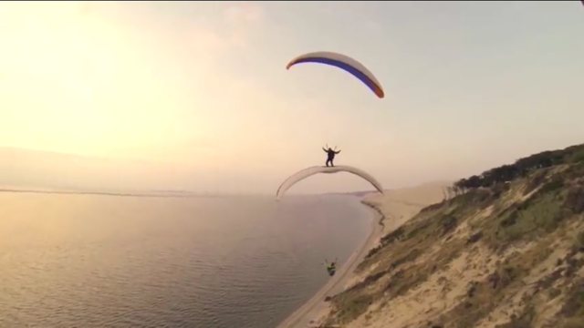 Parapente en bord de mer