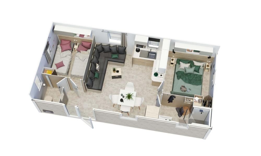 Plan d'un mobil home