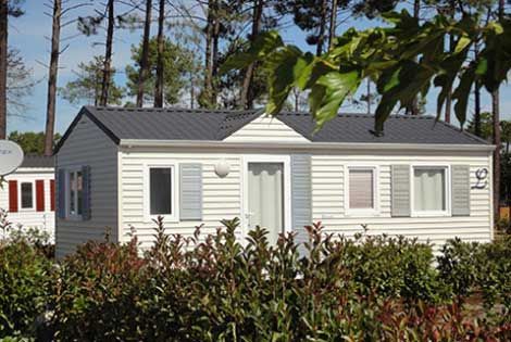 Mobil home avec bardage