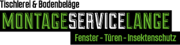 Ein Schild mit der Aufschrift „Montageservice Lange“