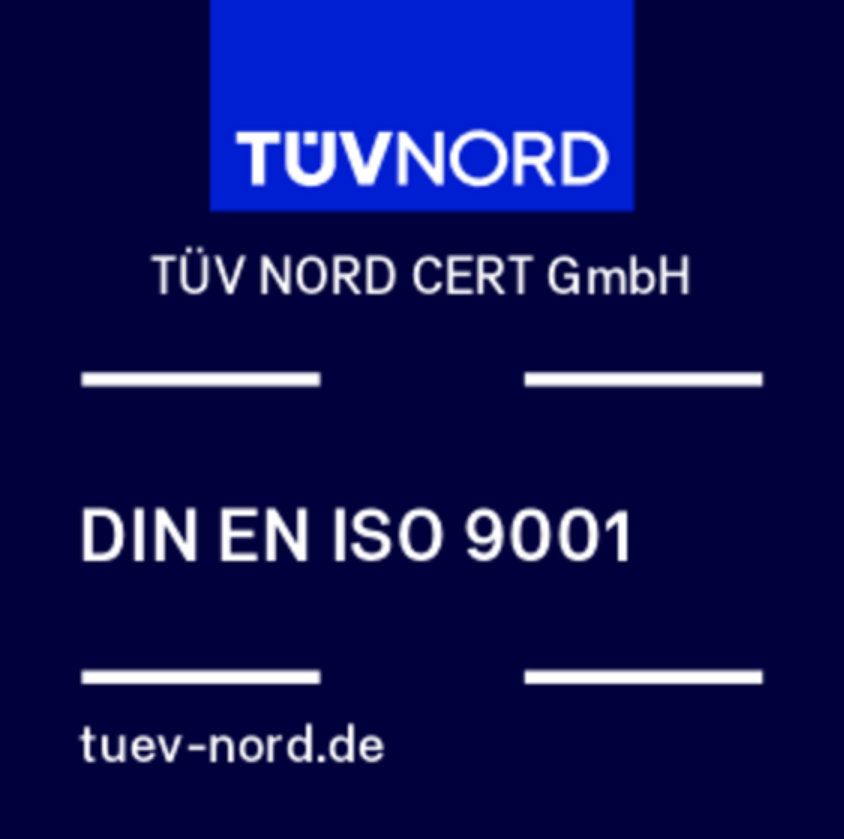 DIN EN ISO 9001 | Zertifizierung der TÜV Nord cert GmbH DIN EN ISO 9001 | Zertifizierung der TÜV Nord cert GmbH