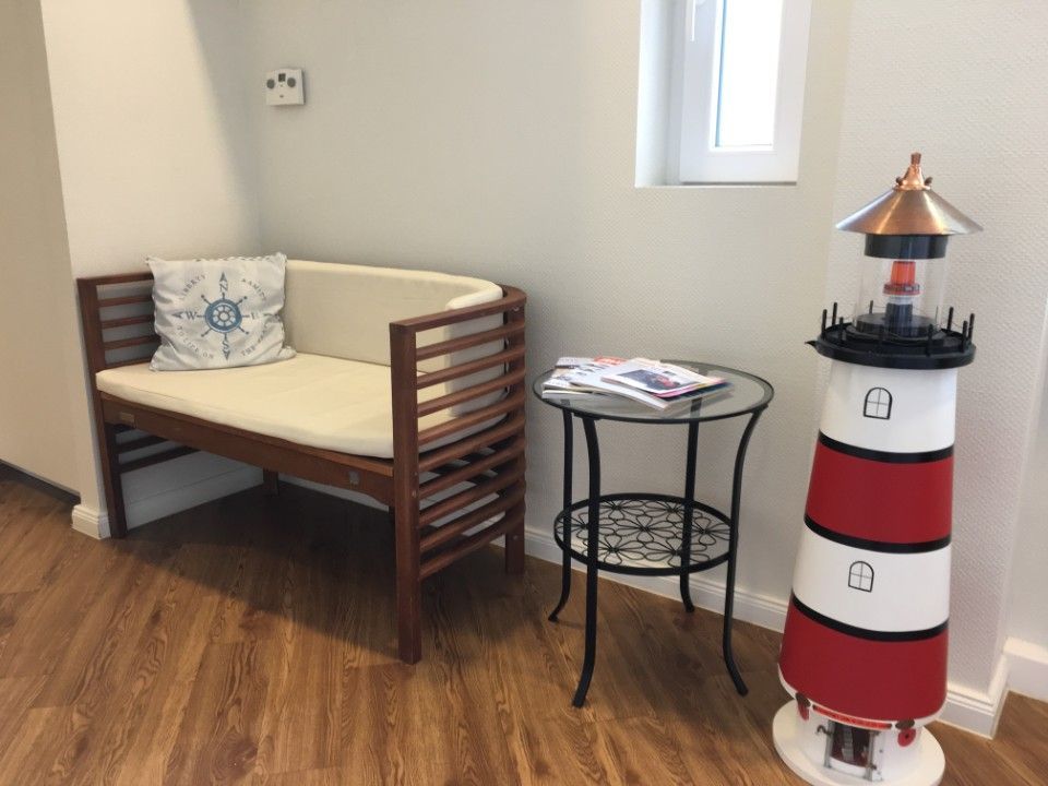 Sitzbank in der Praxis von Dr. Nicola Wortmann