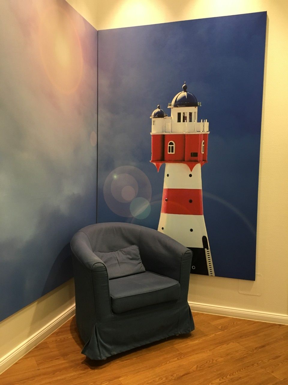 Leuchtturmbild in der Praxis von Dr. Nicola Wortmann