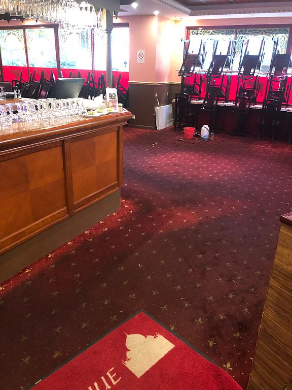 Rénovation moquette de restaurant