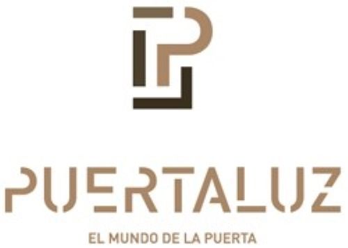 A logo for puertaluz el mundo de la puerta