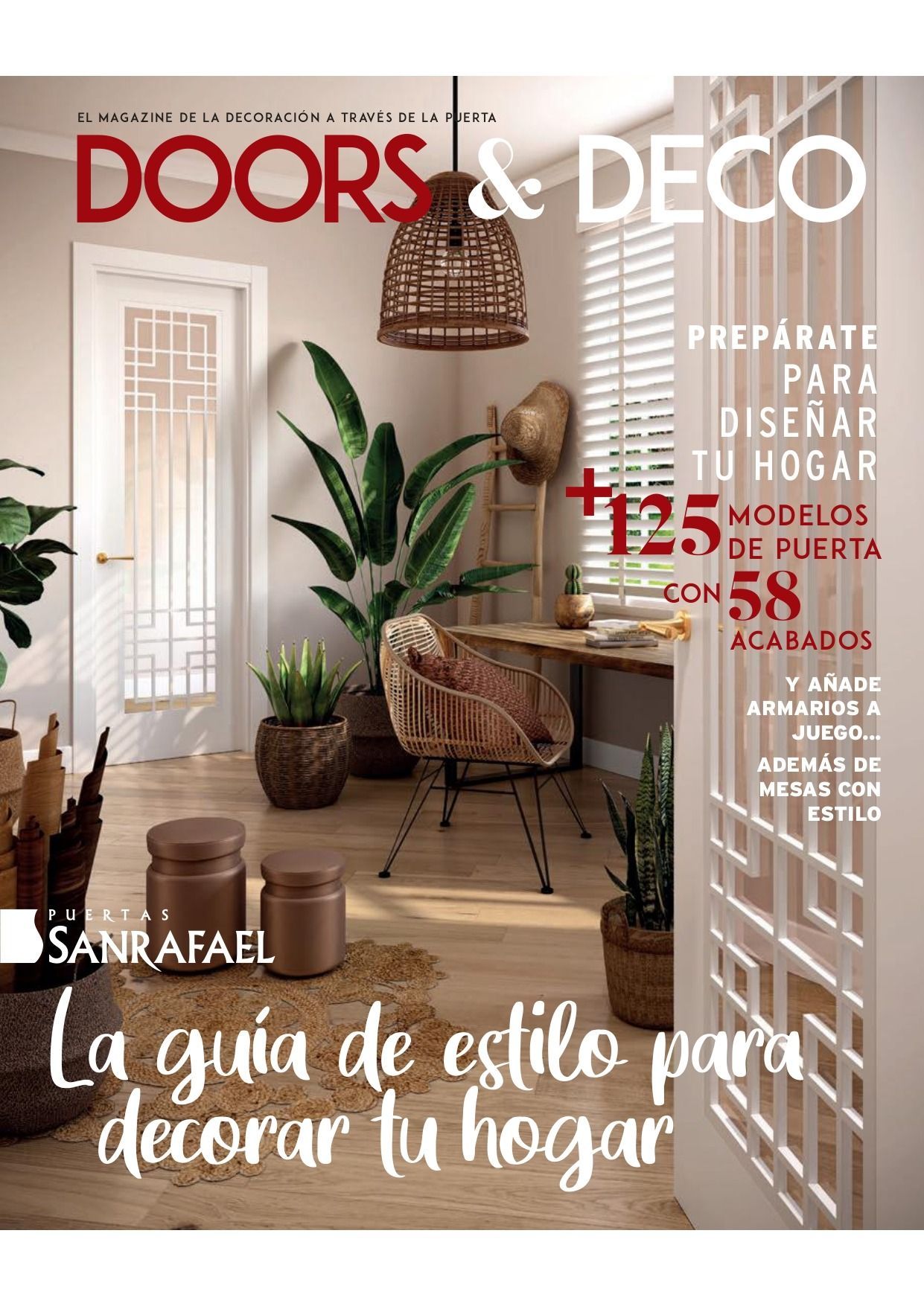 La portada de una revista llamada puertas & deco.
