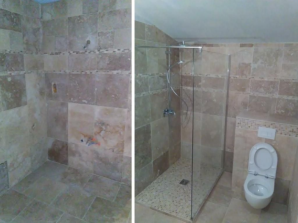 Aménagement salle de bain douche et toilette