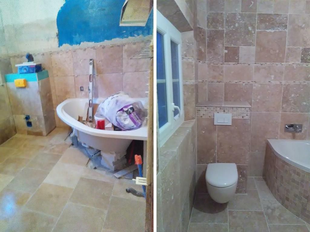 Travaux de rénovation d'une salle de bain