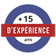 Picto 15 ans d'expérience