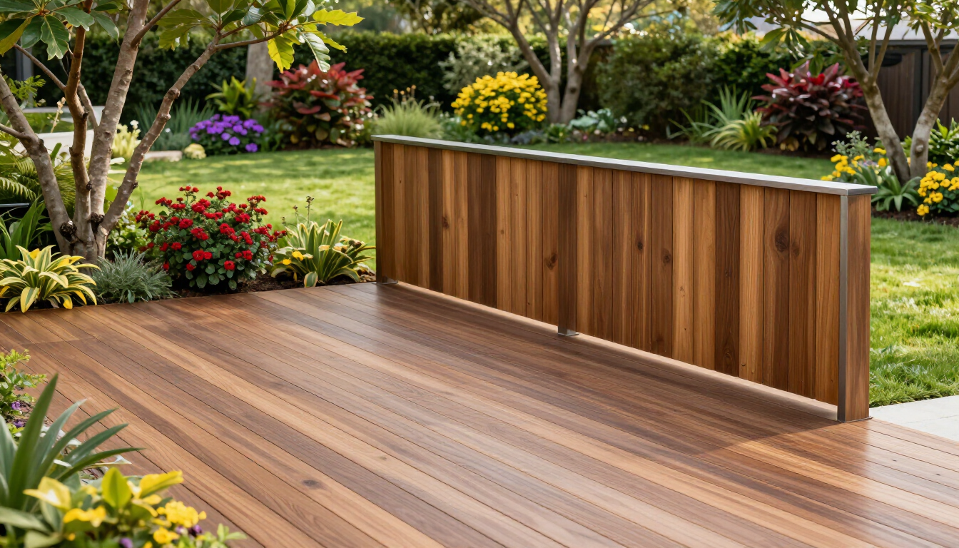 Aménagements extérieurs en bois de haute qualité pour jardin et terrasse.