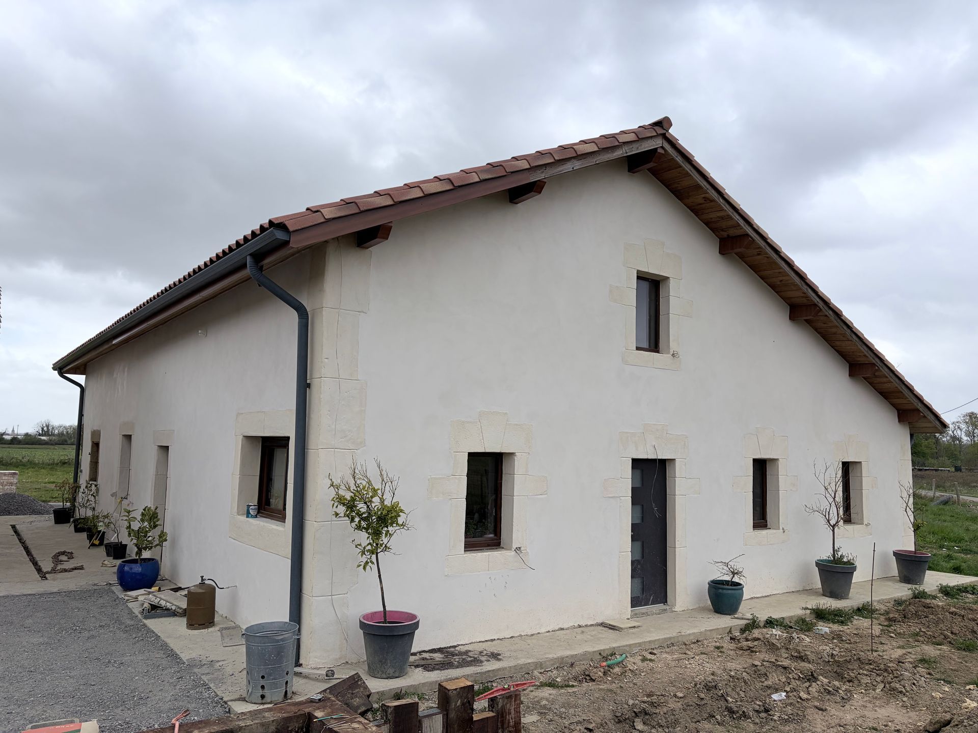 Une façade après ravalement.