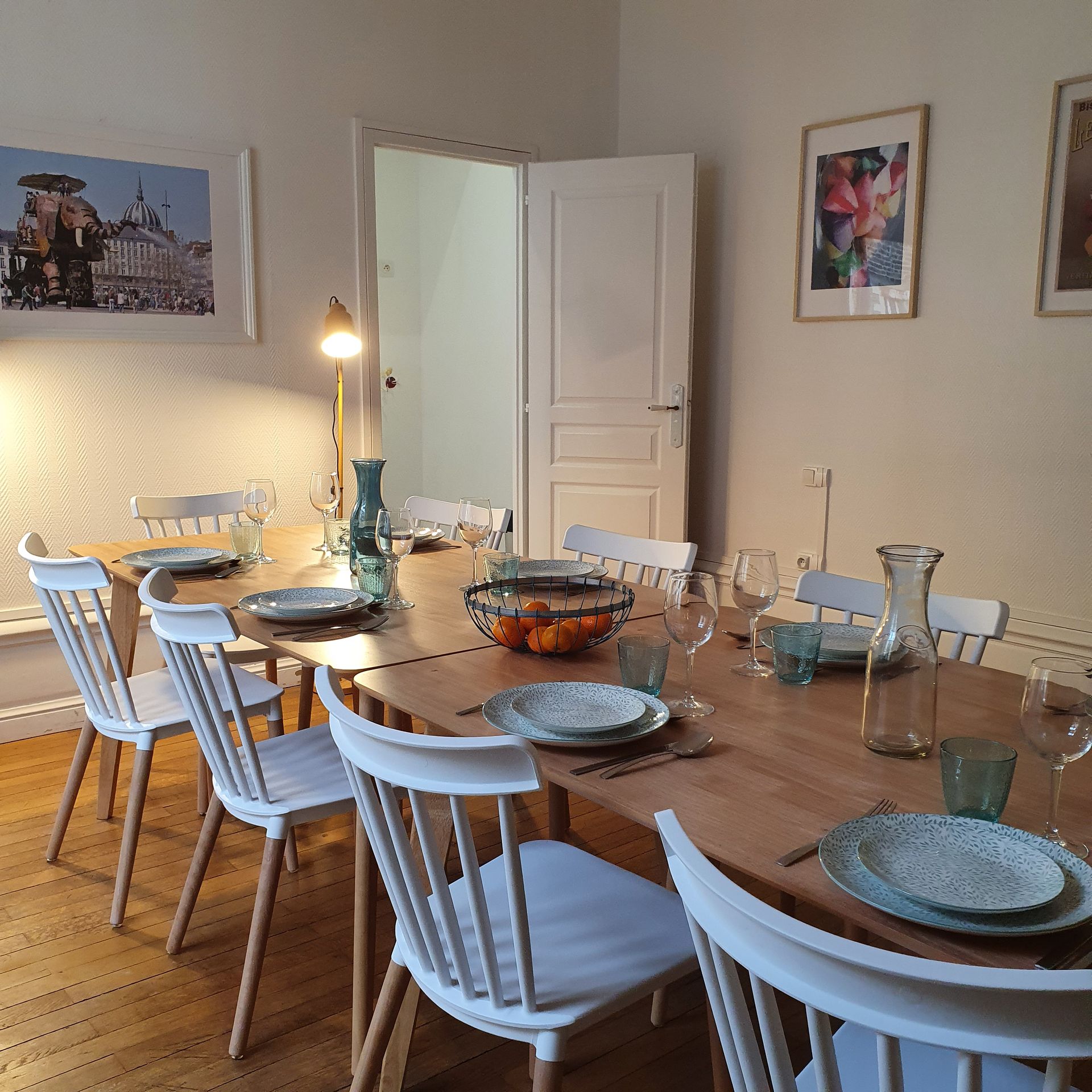 Salle à manger aménagée