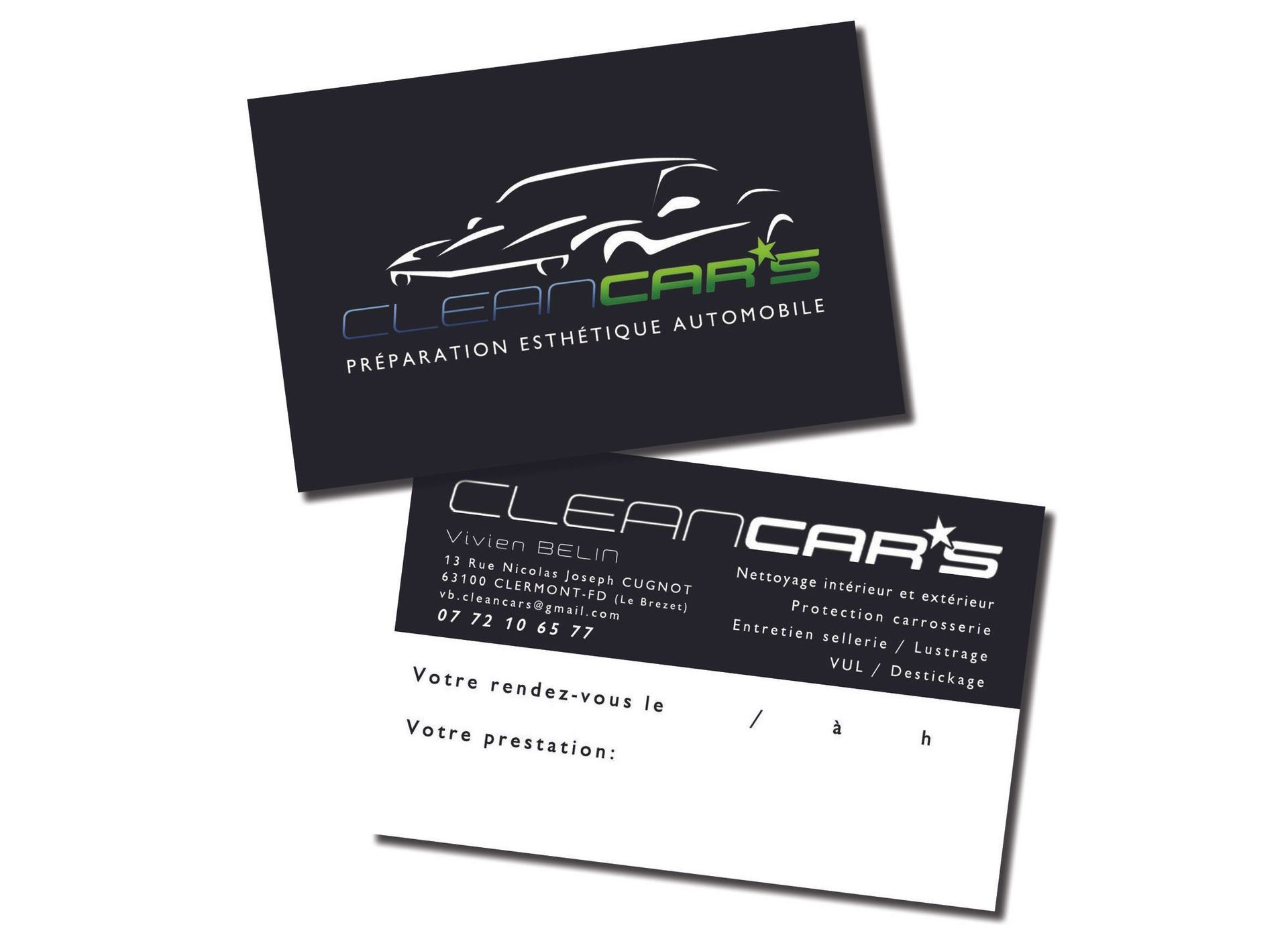 Carte de visite noire