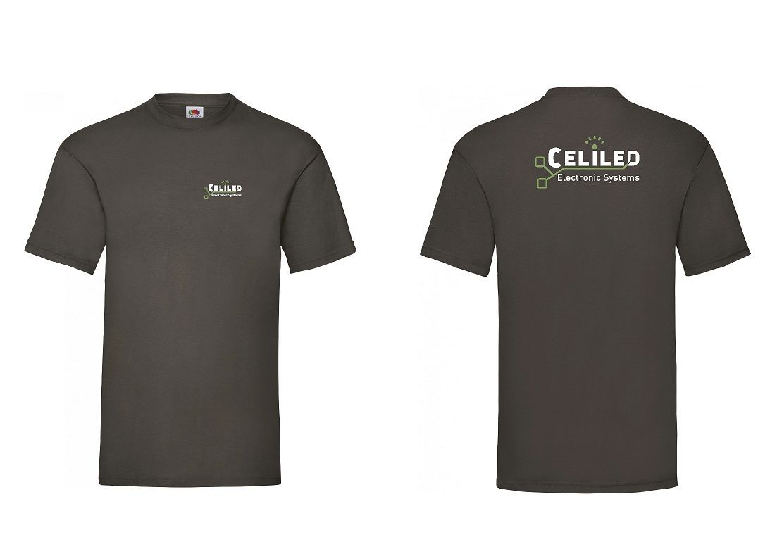 Tee-shirt noir floqué recto verso