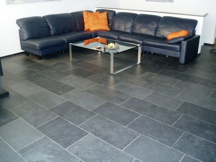 MGS Naturstein AG - Brasilienschiefer Graphit Bodenplatten