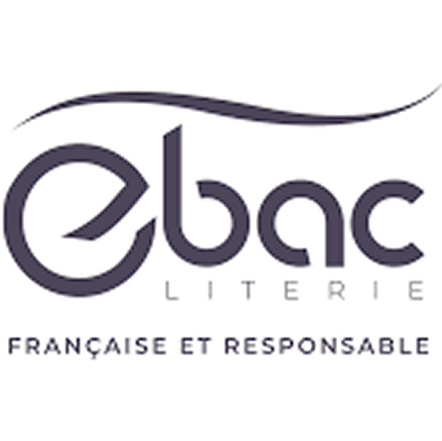 Logo Ebac. Literie française et responsable.