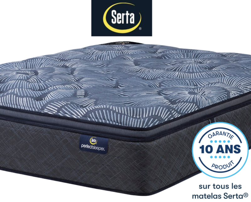 Matelas OekoTex Serta. Garantie 10 ans.