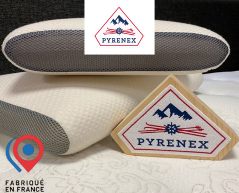 Oreiller à mémoire de forme. Pyrenex.