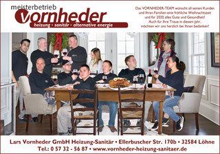 Lars Vornheder GmbH Heizung Sanitär in der Zeitung