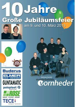Lars Vornheder GmbH Heizung Sanitär Jubiläumsausgabe