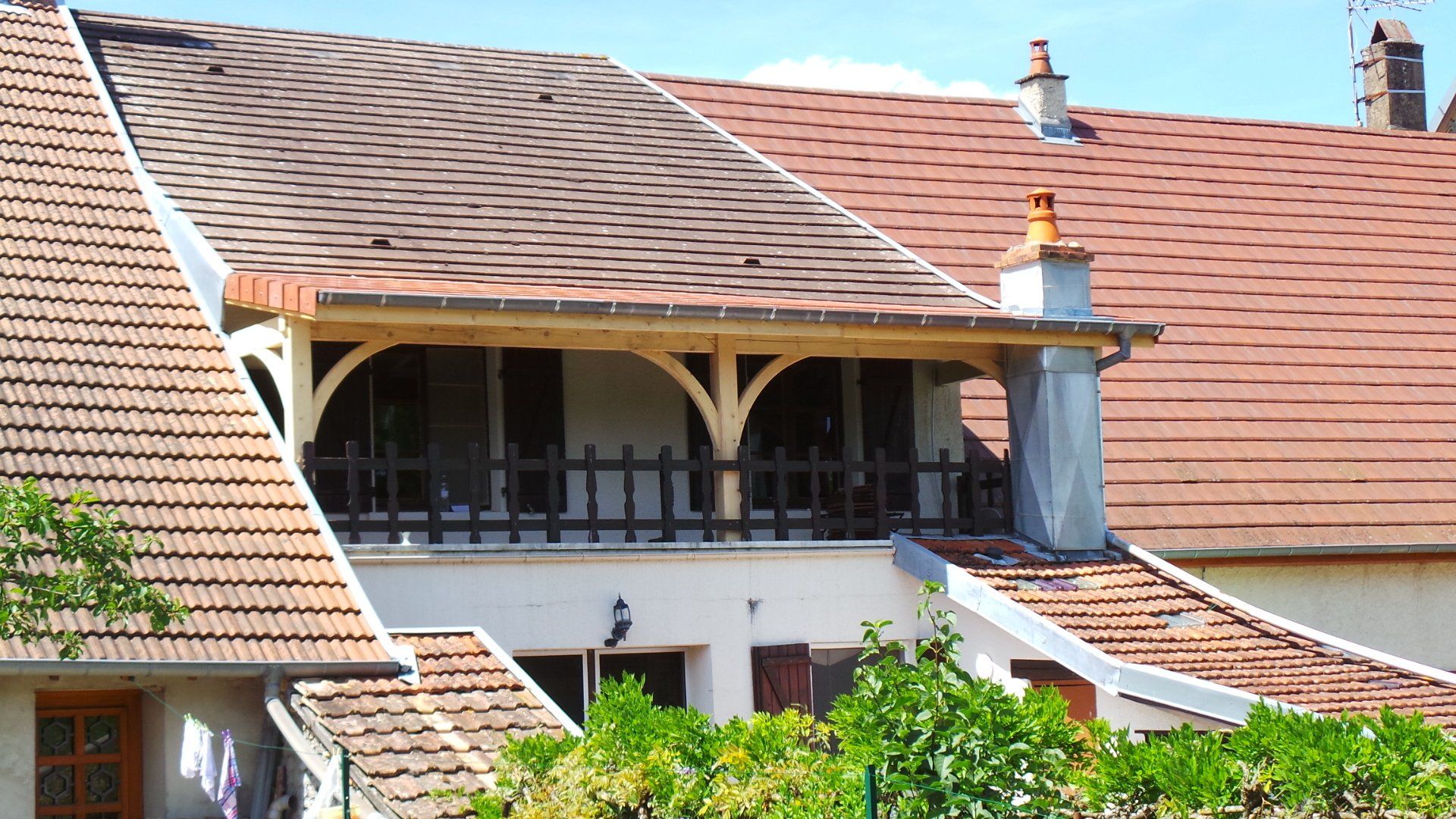 Débord de toit pour terrasse