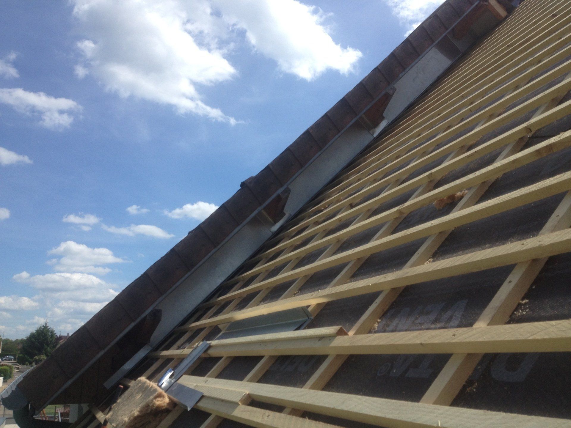 Travaux d'isolation de toiture