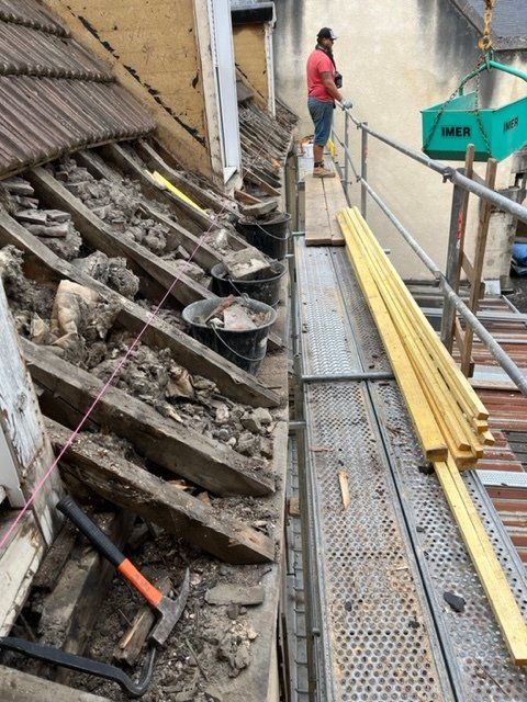 Charpente en mauvais état