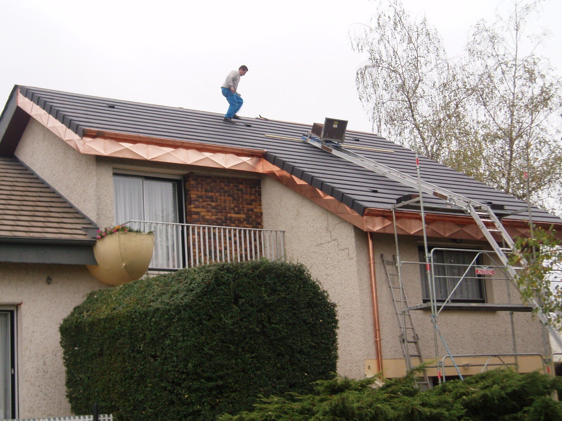 Couverture en ardoise