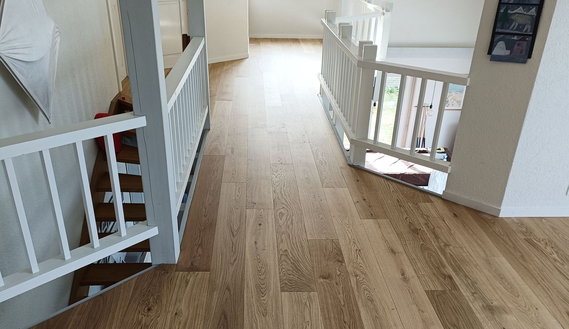 sol en parquet installé par le Ménil Sàrl à St.-Croix