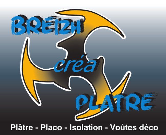 Logo breizh Creaplâtre : Plâtre, placo, Isolation, Voûte déco